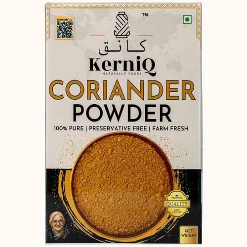 KerniQ Coriander Powder, Dhania Powder, 100g, With Natural Oils, 100% Pure, Rich Aroma