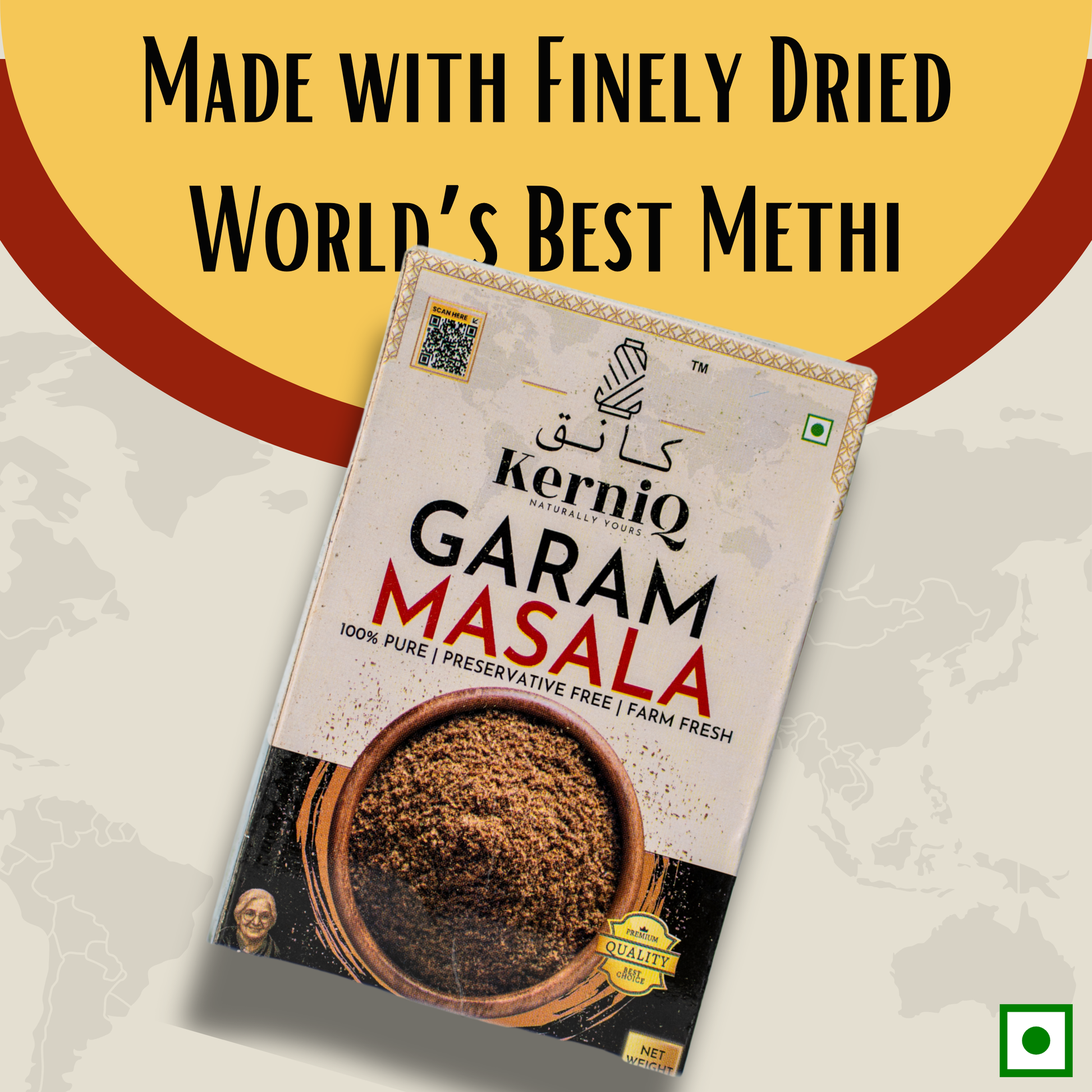 • KerniQ Garam Masala 50g, Home-Style Aroma with Restaurant Grade Depth