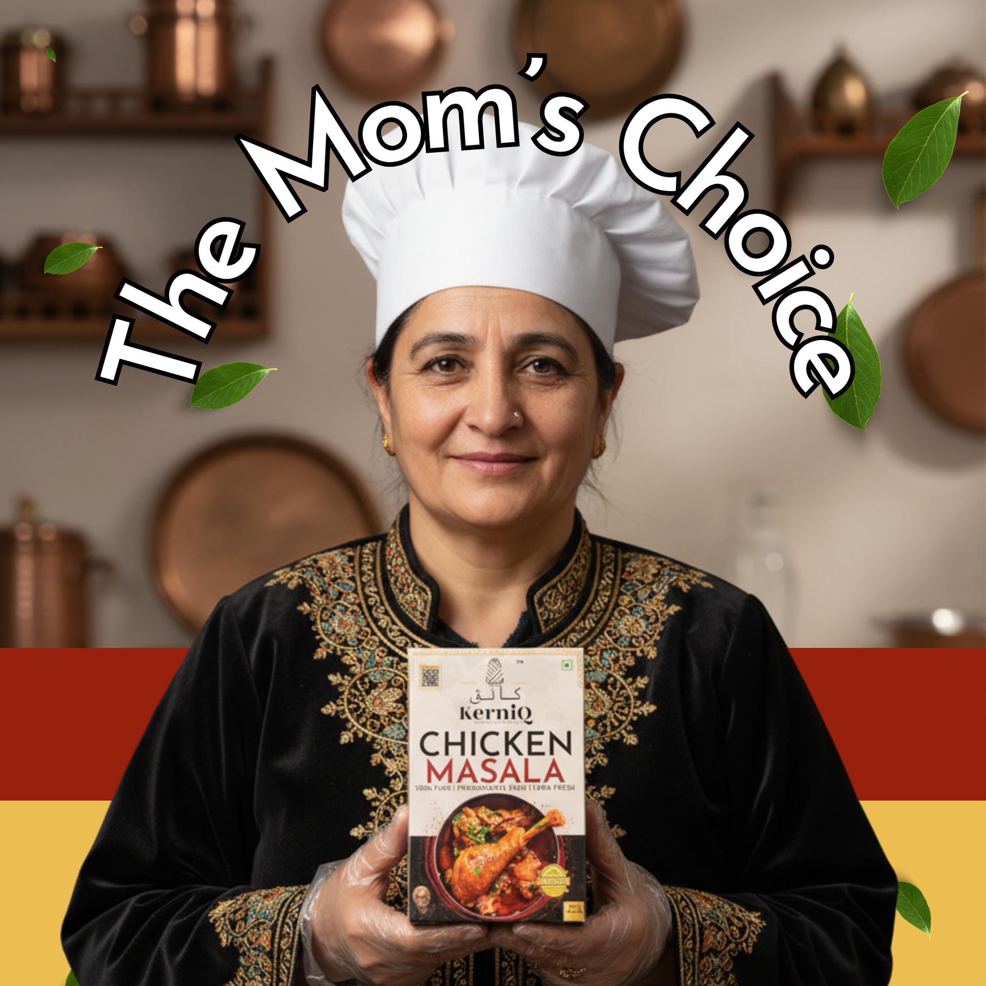 KerniQ Chicken Masala 50g, Premium Blend of Spices, Restaurant Style Taste at Home, No Artificial Colors