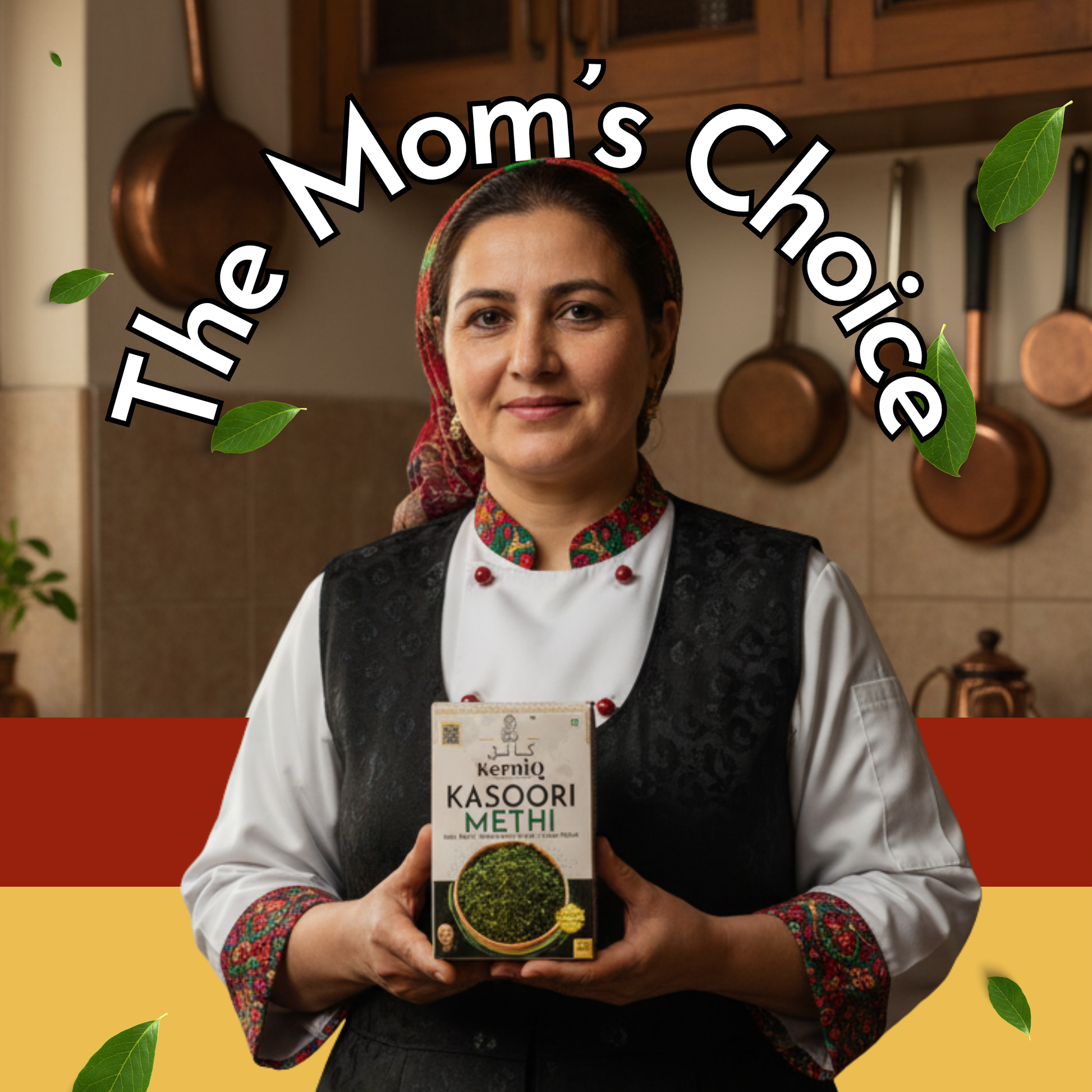 KerniQ Kasoori Methi 25g, Premium Dried Fenugreek Leaves, Aromatic Methi for Sabzi Curry and Tadka