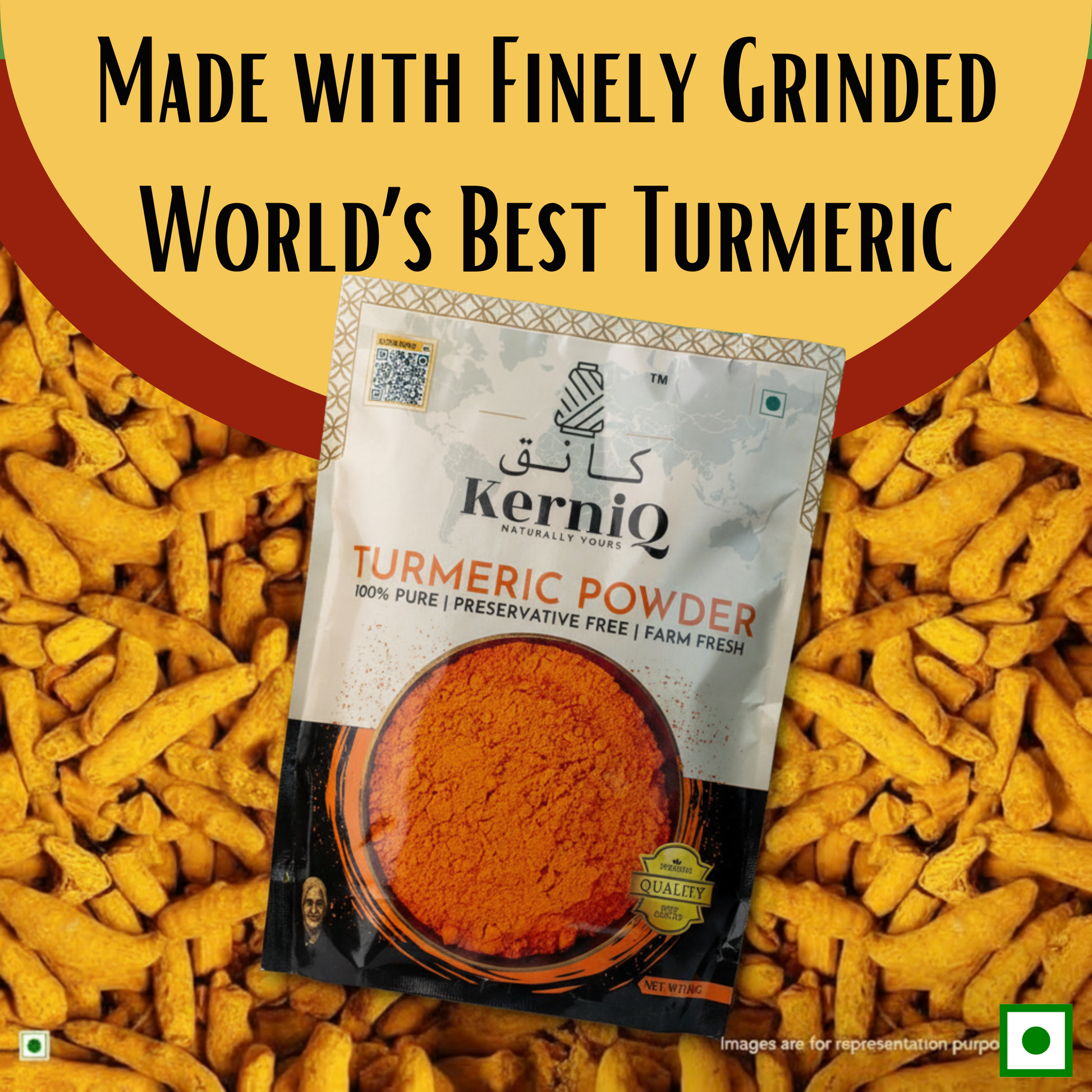 Organic Kashmiri Spice Combo, Complete Daily Essentials (Turmeric, Chilli, Coriander)