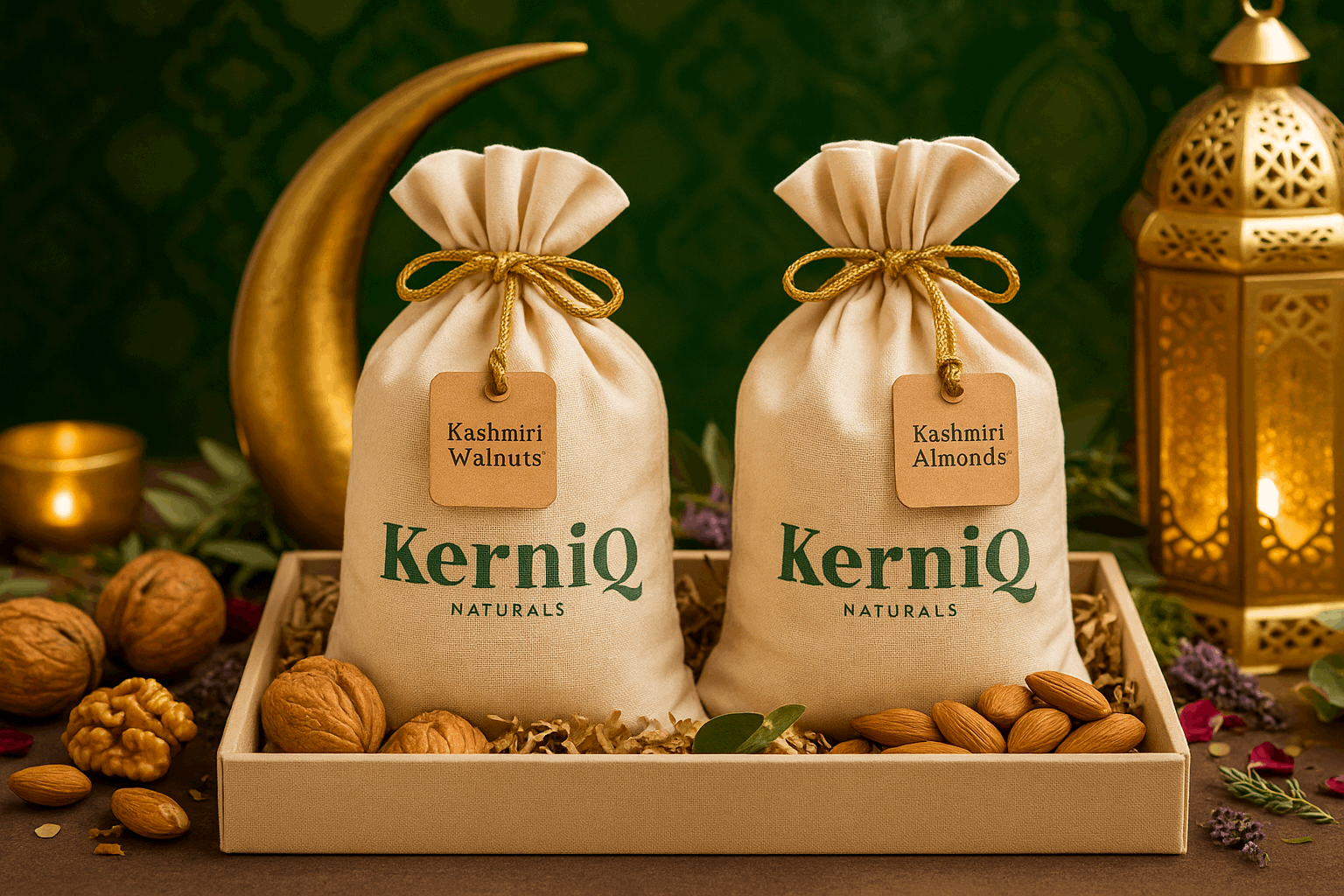 Kashmiri Walnuts | KerniQ Naturals | Premium Organic Akhrot | Fresh & Handpicked | 500g / 1kg - KerniQ Naturals