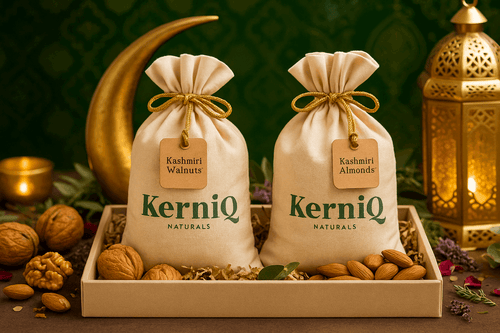 Kashmiri Walnuts | KerniQ Naturals | Premium Organic Akhrot | Fresh & Handpicked | 500g / 1kg - KerniQ Naturals