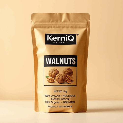 Kashmiri Walnuts | KerniQ Naturals | Premium Organic Akhrot | Fresh & Handpicked | 500g / 1kg - KerniQ Naturals